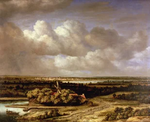 An Extensive Landscape with a Windmill